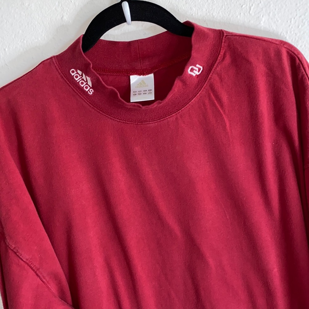 Adidas University of Oklahoma Mock Neck Shirt - Picture 6 of 6